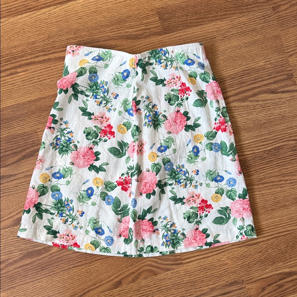 Old Navy Floral A-Line Skirt - Pink, Green, Blue